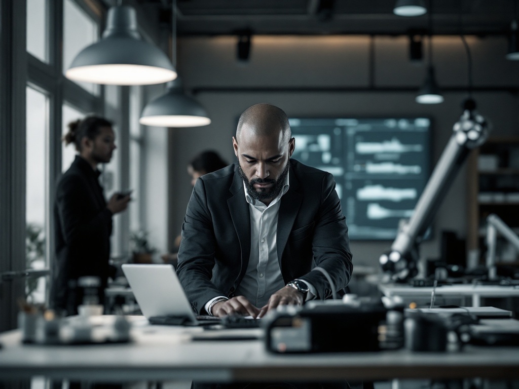 Strukturierter, fokussierter Workspace von Richard Moor für strategische Beratung.
