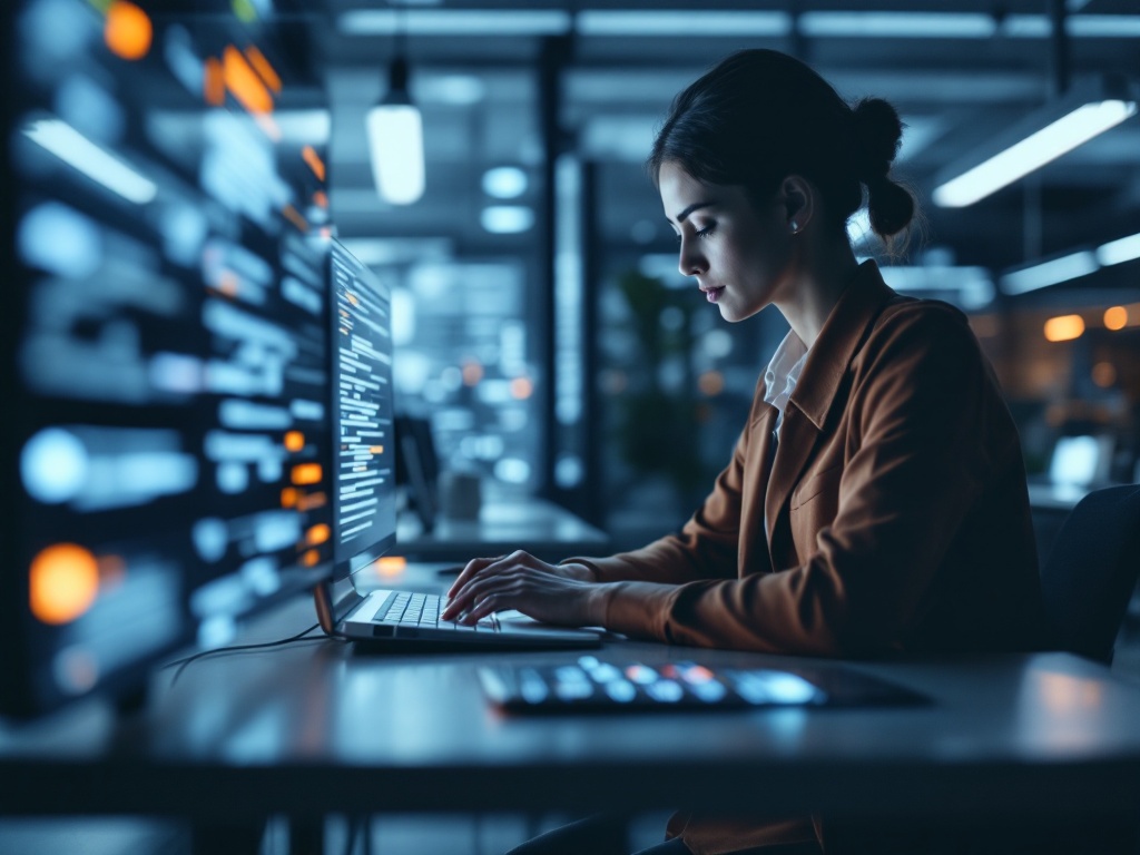 Modernes, strukturiertes B2B-Projektmanagement-Szenario mit Fokus auf Effizienz.