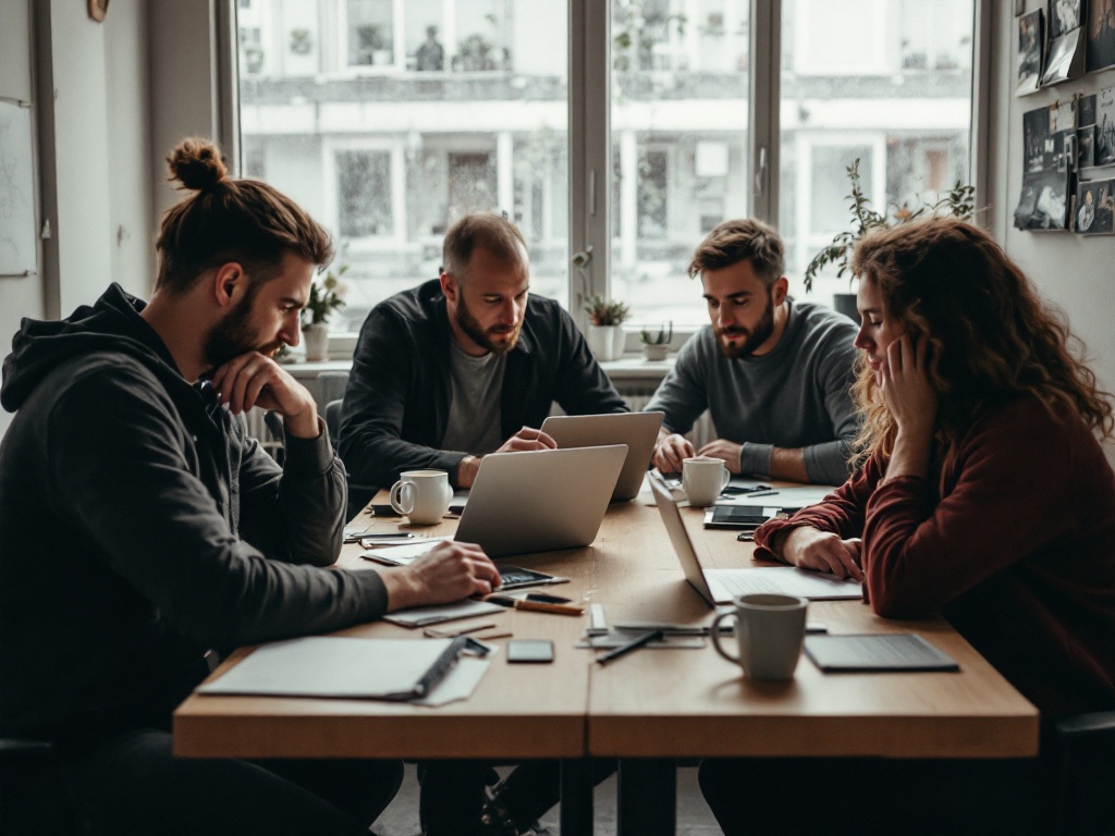 Das professionelle Arbeitsumfeld und Team von Richard Moor